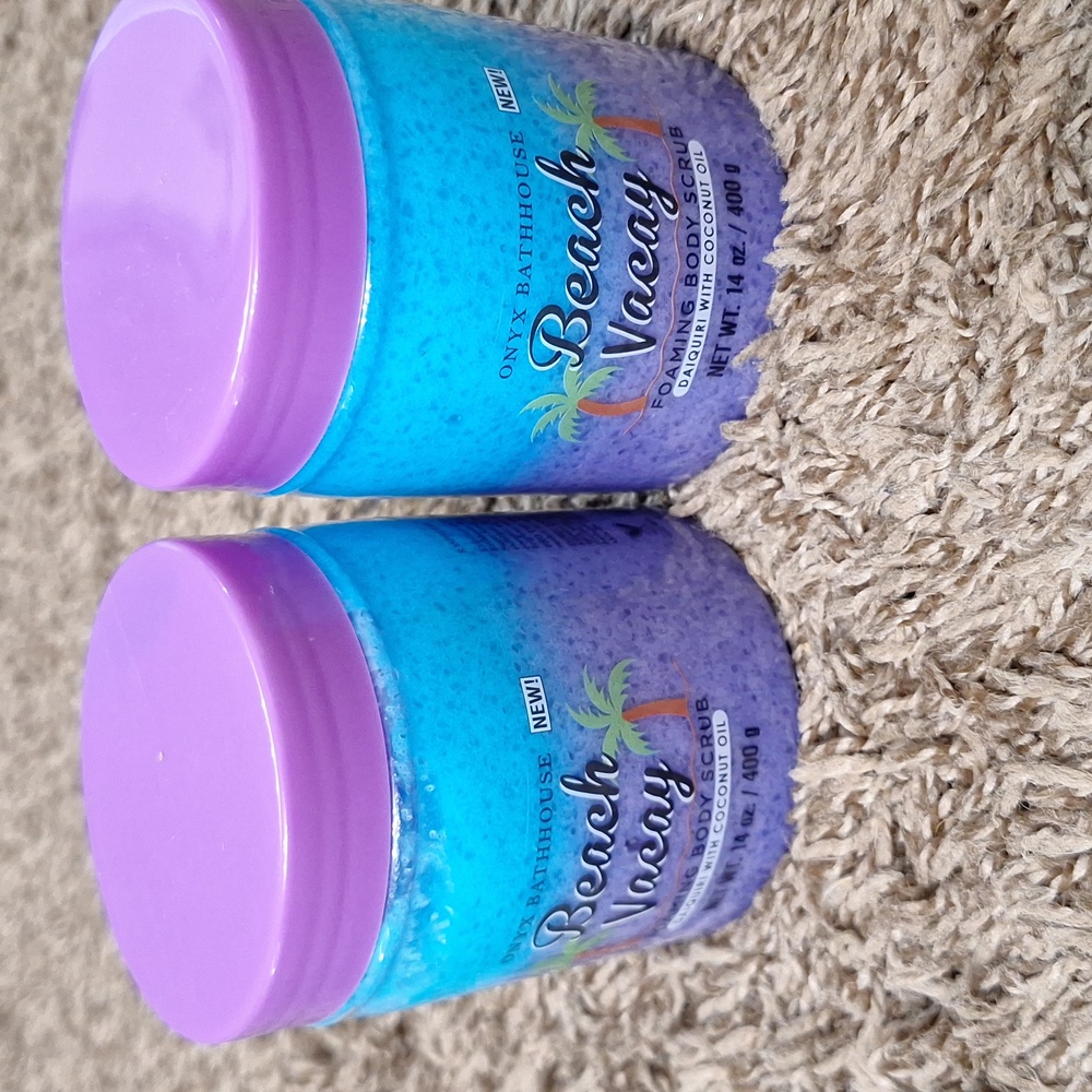 NWT 》2×《 ONYX PROFESSIONAL BEACH VACAY FOAMING BODY SCRUB: DAQUIRI w/COCUNUT OIL